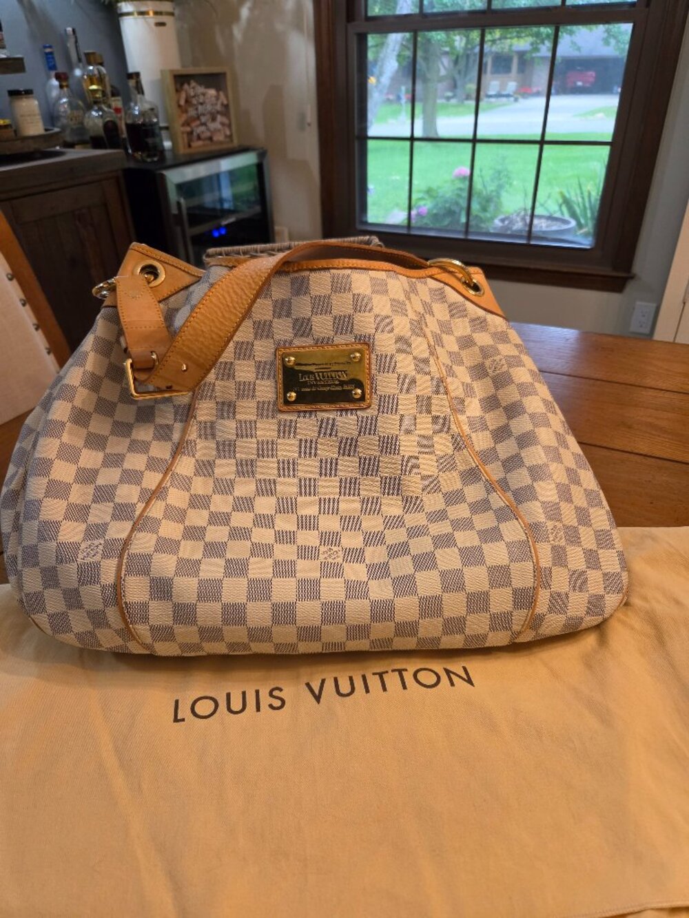 Louis Vuitton Damier Azur Galliera GM Shoulder Bag